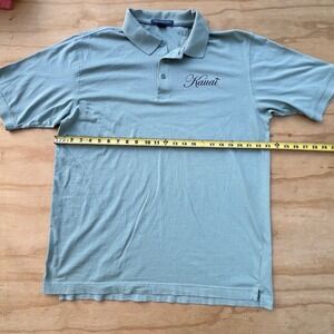 Chestnut Hill Performance Mens LG Sage Green Kauai Embroidered Cotton Polo Shir